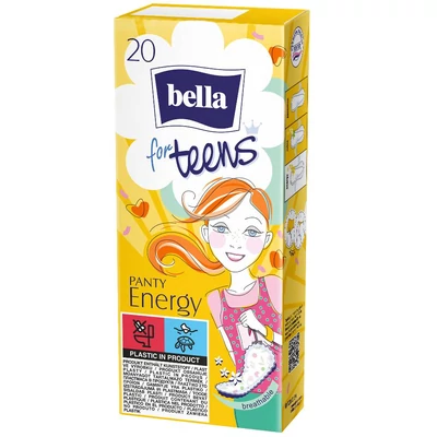 Bella For Teens Energy vékony, légáteresztő tisztasági betét  20 db