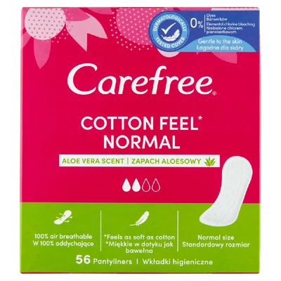 Carefree cotton feel aloe tisztasági betét 56 db