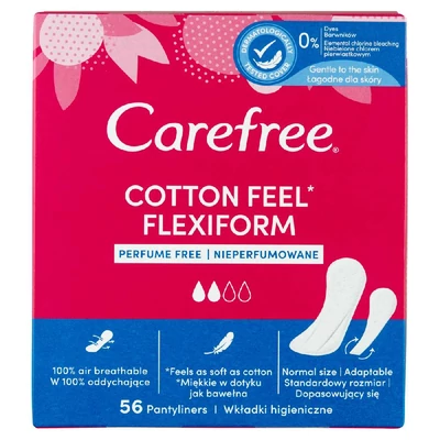 Carefree cotton feel FlexiForm tisztasági betét 56 db