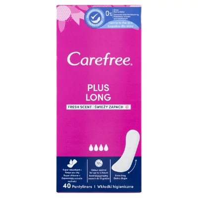 J. Carefree tisztasági betét plus long fresh 40 db
