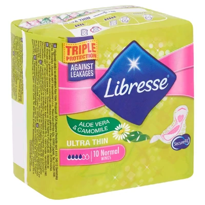 Libresse Ultra Normal Deo Fresh illatosított, vékony, szárnyas egészségügyi betét 2 x 10 db