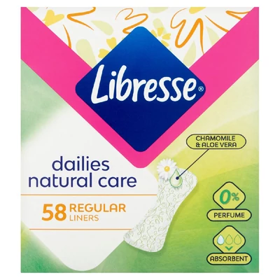 Libresse Natural Care Normal Daily Liners tisztasági betét 58 db