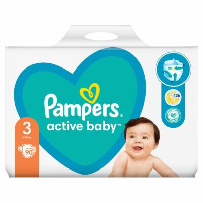 Pampers Active Baby Giant Pack pelenka 3-as méret 90 db