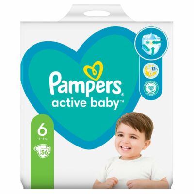 Pampers Active Baby pelenka 6-os méret 13kg - 18kg 56 db