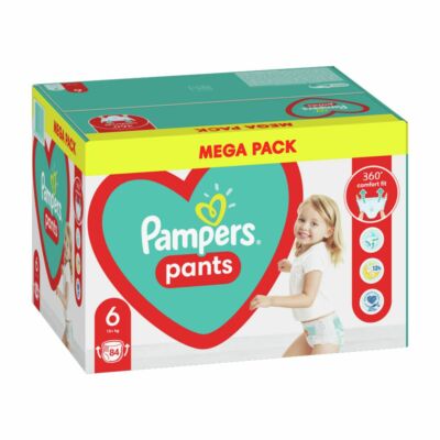 Pampers Pants Bugyipelenka 6-os méret (15 kg+) 84 db – Mega Pack