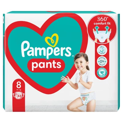 Pampers Pants bugyipelenka Junior 8 19+ kg Jumbo Pack 32 db