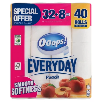 OOOPS! WC PAPIR EVERYDAY 32+8 TEKERCS 3 RETEG BARACK