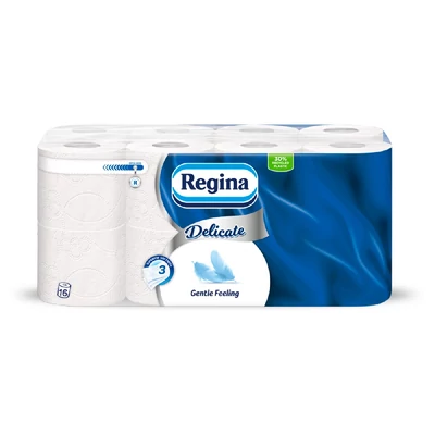 WC PAPIR REGINA DELICATE 16 TEKERCS 3 RETEG ILLATMENTES