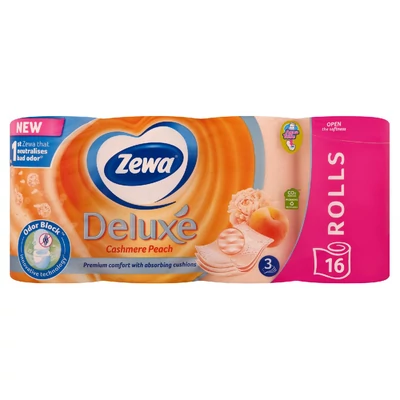 Zewa Deluxe Cashmere Peach WC papír 3 rétegű 16 tekercs