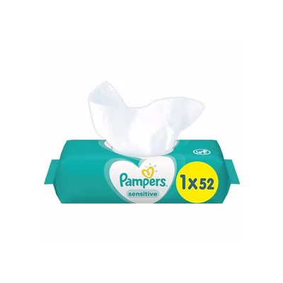 Pampers Sensitive popsitörlő 52 db