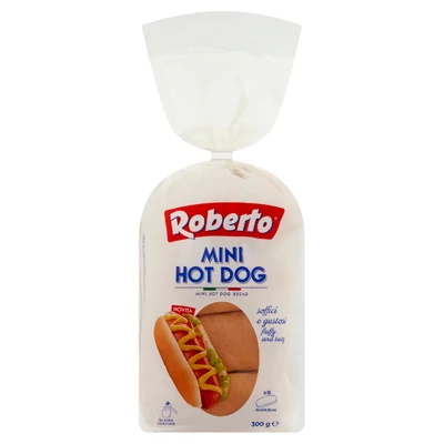 Roberto mini hot-dog kifli 8db 300g