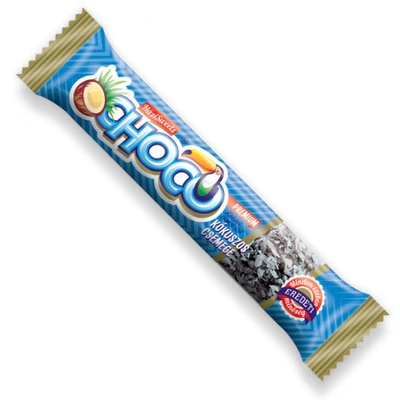 CHOCO KOKUSZOS CSEMEGE HAZISWEETS 40.GR KAKAO-RUM ( TOLTOTT )