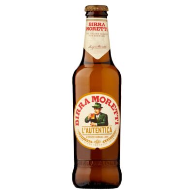 Birra Moretti világos sör 0,33 l üveges 4,6%