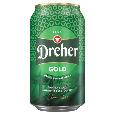 SOR DREHER DOBOZOS 0,33.L GOLD 5% (DRS)