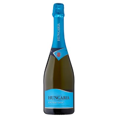 Hungaria Extra Dry palackban erjesztett különlegesen száraz fehér minőségi pezsgő 11,5% 0,75 l