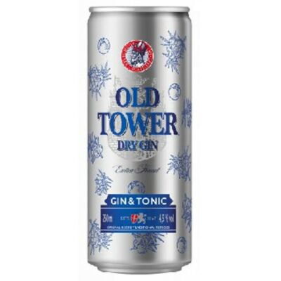OLD TOWER DRY GIN&TONIK 250ML 4,9%