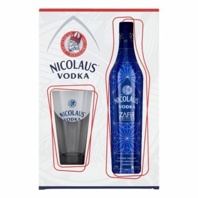 Nicolaus Zafír Edition vodka 0,5l 38% + 0,33 l pohár díszdobozban