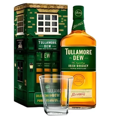WHISKY TULLAMORE DEW 0,7.L 40% +TULLAMORE POHAR (DRS)