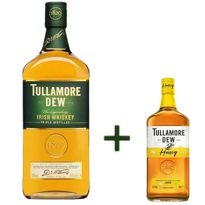 WHISKY TULLAMORE DEW 0,7.L 40% +TULLAMORE DEW HONEY 0,05.L 35% (DRS)