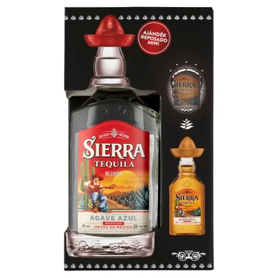 TEQUILA SIERRA BLANCO 0,7.L 38% + REPOSADO MINI 0,05.L